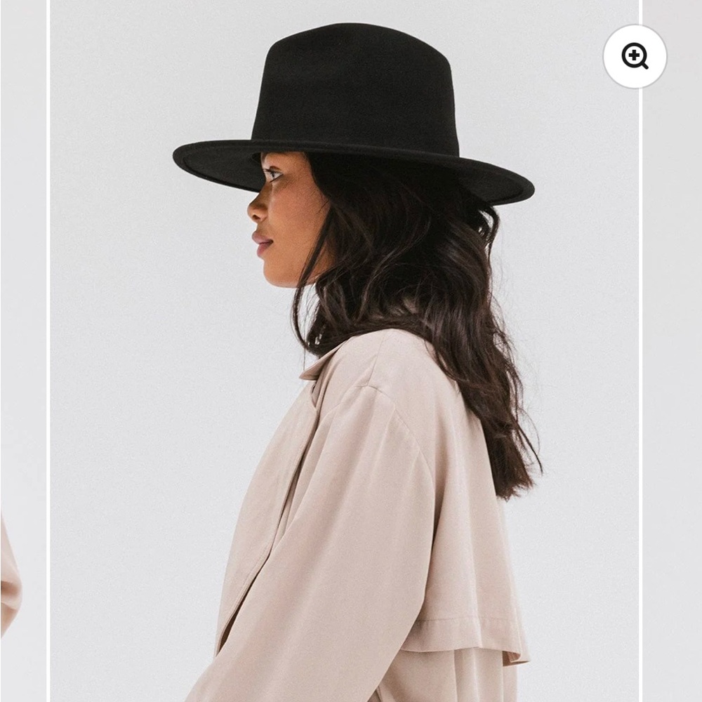 Gigi Pip Wes Fedora NWT Black - Picture 3 of 7